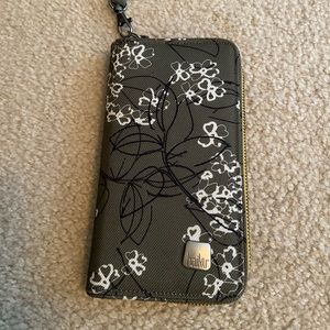 Haiku wallet with wrist strap